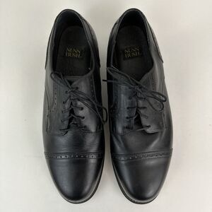 Nunn Bush Men's Black Leather Comfort System Cap Toe Dress Shoes  13W S1